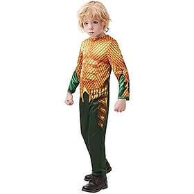 Rubies Rubie's 641328L officiell DC Aquaman filmen, barndräkt – stor ålder 7–8 å