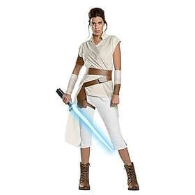 Rubies Rubie's Officiell Disney Star Wars Ep 9, Rey Deluxe vuxenkostym, dam stor