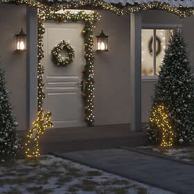 vidaXL Christmas Meteor with Spike 80LEDs 62 cm
