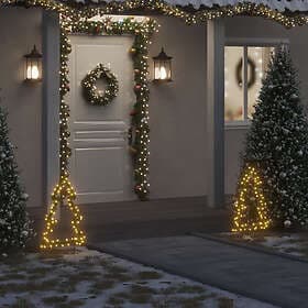 vidaXL Christmas Tree with Stake 80 LEDs 60 cm