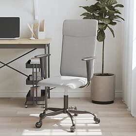 vidaXL Office Chair ljusgrå tyg 353017