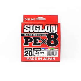 Sunline Siglon PE X8 Braid Multi Color 300m 0.187mm