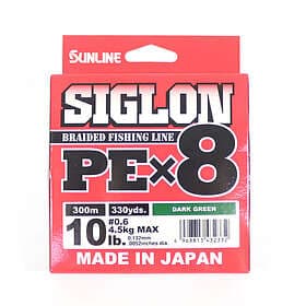 Sunline Siglon PE X8 Braid Dark Green 300m 0.132mm