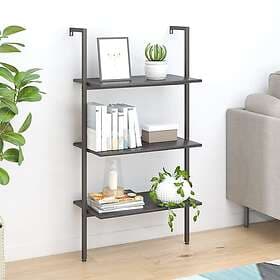 vidaXL Hylla 3-nivåer svart 64x35x120.5 cm 336381