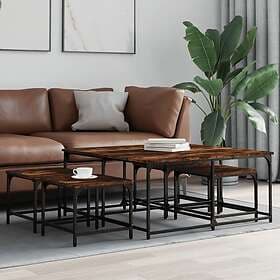 vidaXL Accent Table 5 pcs Smoked Oak Engineered Wood 835336