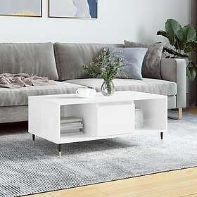 vidaXL Soffbord vit högglans 90x50x36.5 cm konstruerat trä 830582