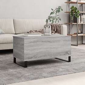 vidaXL Soffbord grå sonoma 90x44.5x45 cm konstruerat trä 830986