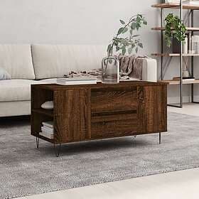 vidaXL Soffbord brun ek 102x44.5x50 cm konstruerat trä 831003