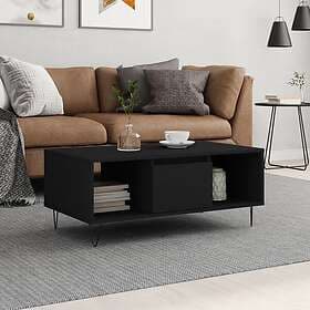 vidaXL Soffbord svart 90x50x36.5 cm konstruerat trä 830589