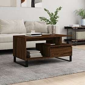 vidaXL Soffbord brun ek 90x49x45 cm konstruerat trä 831035