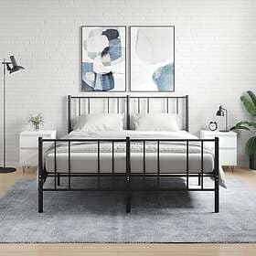 vidaXL Sängbord 2 st vit 40x35x50 cm konstruerat trä 830669