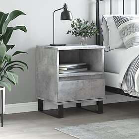 vidaXL Nightstand Concrete Grey 40x35x50cm Engineered Wood 830644