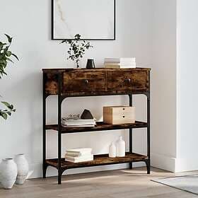 vidaXL Avlastningsbord rökfärgad ek 72.5x25x75 cm konstruerat trä 834187