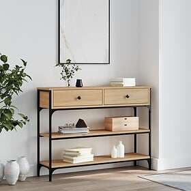 vidaXL Accent Table Sonoma Oak 100x25x75 cm Engineered Wood 834181