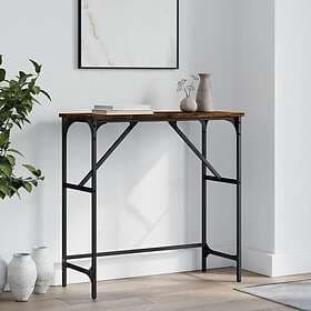 vidaXL Accent Table Smoked Oak 75x32x75 cm Engineered Wood 834062