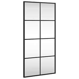 vidaXL Väggspegel svart 40x80 cm rektangulär järn 358644