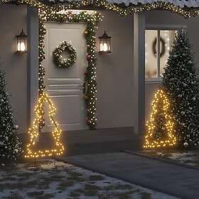 vidaXL 357718 Christmas Tree with Spike 115 LEDs 90 cm