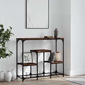 vidaXL Avlastningsbord rökfärgad ek 89.5x28x76 cm konstruerat trä 833385