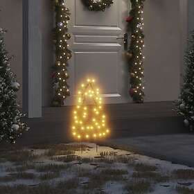 vidaXL 357720 Christmas Tree 3 pcs with Spike 50 LEDs 30 cm