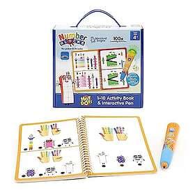 Learning Resources Hot Dots Sifferblock 1–10 Aktivitetsbok och interaktiv penna,