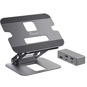 J5Create Docking Station with Multi-Angle Stand