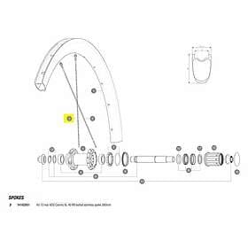 Mavic Kit 12 Rear Nds Cosmic Slr 40 Rb Spokes Durchsichtig 285 mm