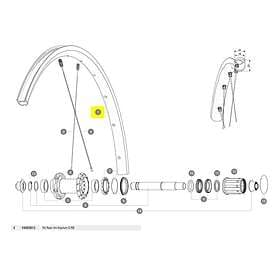 Mavic Rear Ksyrium S Rb Road Rim Silver 700 28´´