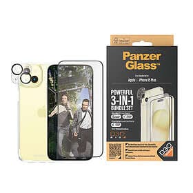 Inskal Screen Protector 3-in-1 Bundle with EasyAligner for iPhone 15 Plus (UWF) 