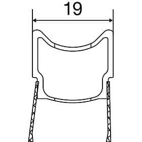 Mavic Comete Track T 17 Tubular Road Front Wheel Svart 9 x 100 mm
