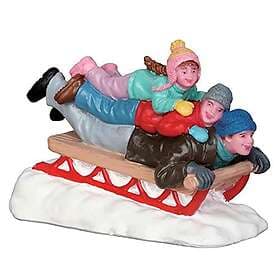 Lemax 52329 Julby Figurine: Sled with Dad