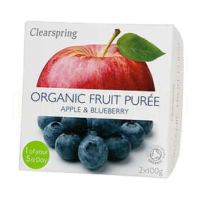 Clearspring Fruit Puree Apple & Blueberry 200g