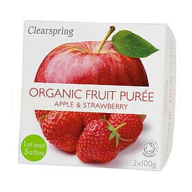 Clearspring Fruit Puree Apple & Strawberry 200 Gram