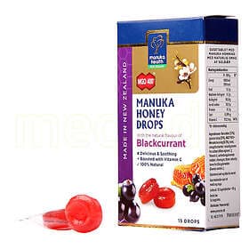Manuka Health Honning Drops Svart vinbär 65g