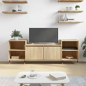 vidaXL TV Stand sonoma-ek 160x35x55 cm konstruerat trä 831335