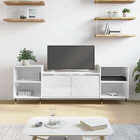 vidaXL TV Stand vit högglans 160x35x55 cm konstruerat trä 831334