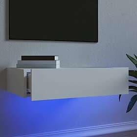 vidaXL TV Stand med LED-belysning vit 60x35x15.5 cm 842886