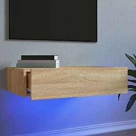 vidaXL TV Stand med LED-belysning sonoma-ek 60x35x15.5 cm 842890