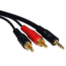 Cables Direct Gold 3.5mm - 2RCA 3m