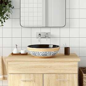 vidaXL Handfat flerfärgad rund Φ41x14 cm keramik 155056