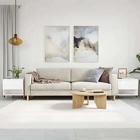 vidaXL Soffbord 2 st vit 50x46x50 cm konstruerat trä 830893