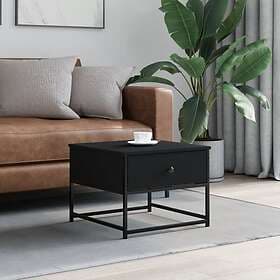 vidaXL Soffbord svart 51x51x40 cm konstruerat trä 833975