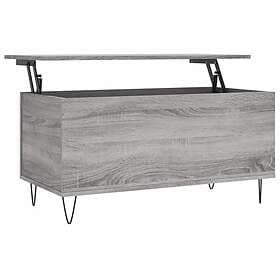 vidaXL Soffbord grå sonoma 90x44.5x45 cm konstruerat trä 830978