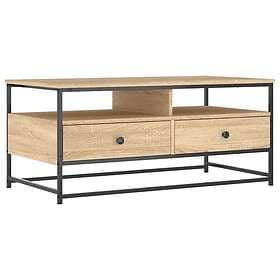 vidaXL Soffbord sonoma-ek 100x51x45 cm konstruerat trä 835285