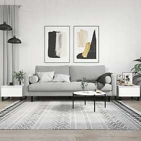 vidaXL Soffbord 2 st vit 50x46x35 cm konstruerat trä 830877