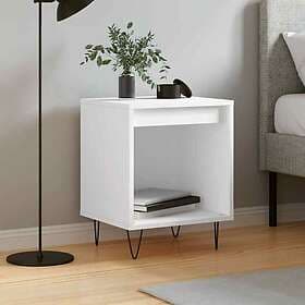 vidaXL Sängbord vit 40x35x50 cm konstruerat trä 830716