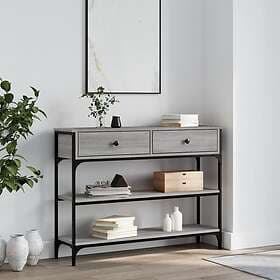 vidaXL Accent Table Gray Sonoma 100x25x75 cm Engineered Wood 834183