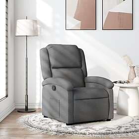 vidaXL Recliner Armchair Dark Gray Fabric 371752