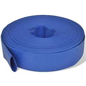 vidaXL Platt slang 50 2" PVC vattenleverans