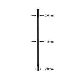 Inox Sapim Race Spoke Svart 294 mm