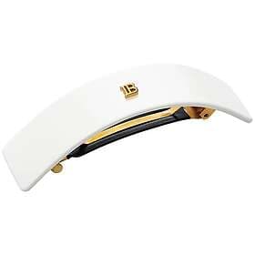 Balmain Cellulose Acetate Barrette pour Cheveux Large White